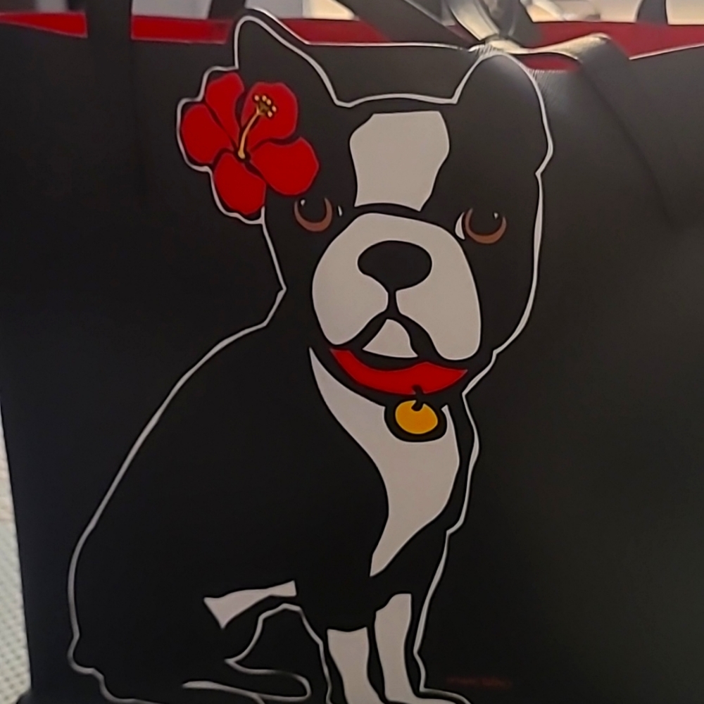 Marc Tetro Boston Terrier Tote Hawaii